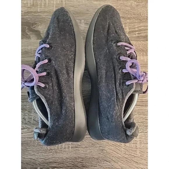 Allbirds Men's Wool Runners Gray Purple Black Sz 13 - Picture 5 of 10